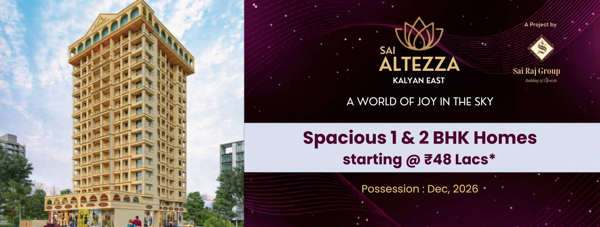 Sai Altezza | Affordable 1BHK & 2BHK Flats